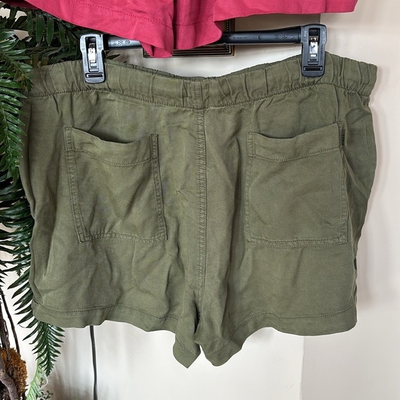 Brand New Gap Set of 2 Lyocell Pull-On Drawstring Shorts Casual Red & Green - Picture 6 of 14